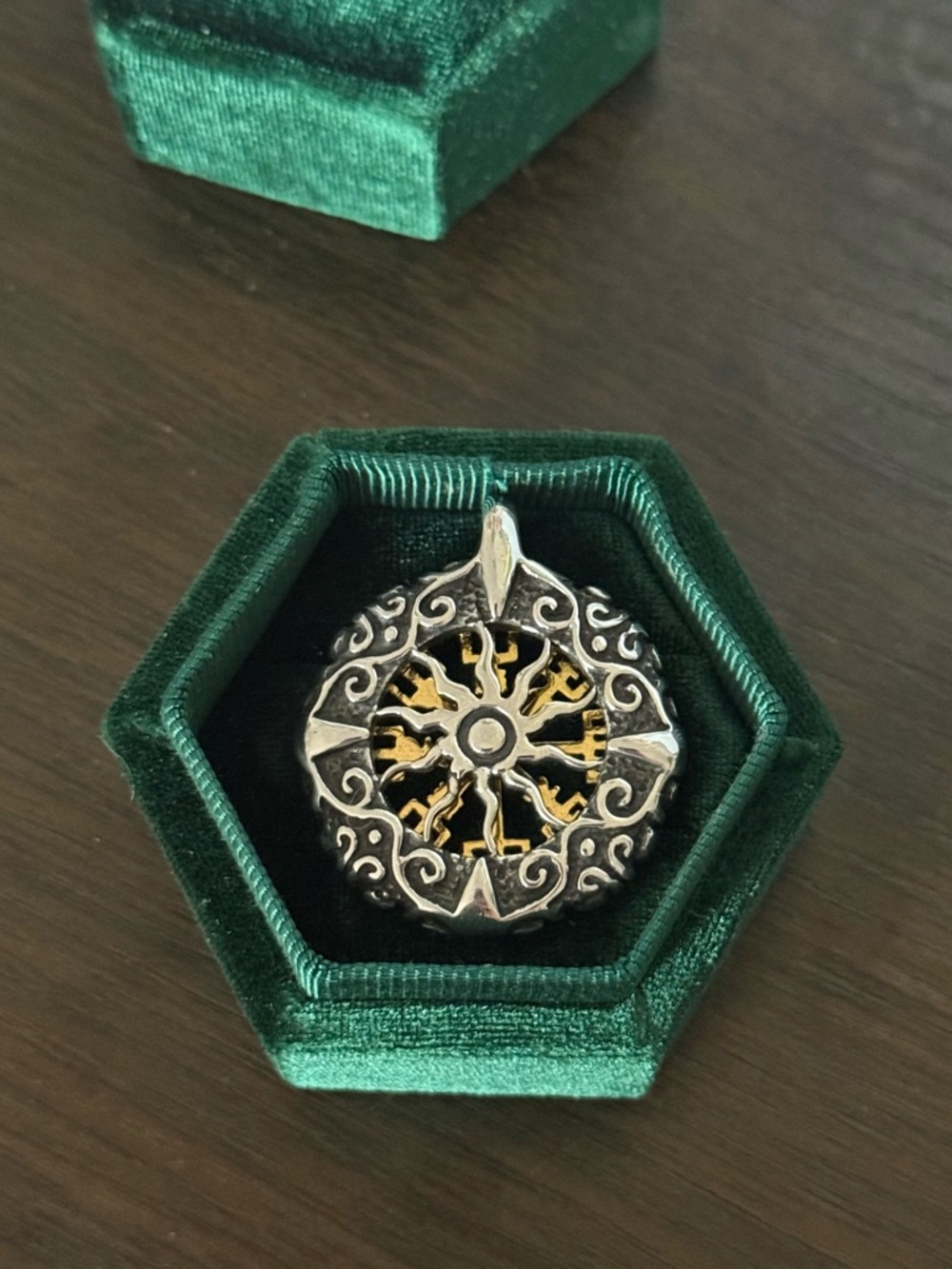 Viking Vegvisir Compass men’s Pendant- s925 - Picture 2 of 2